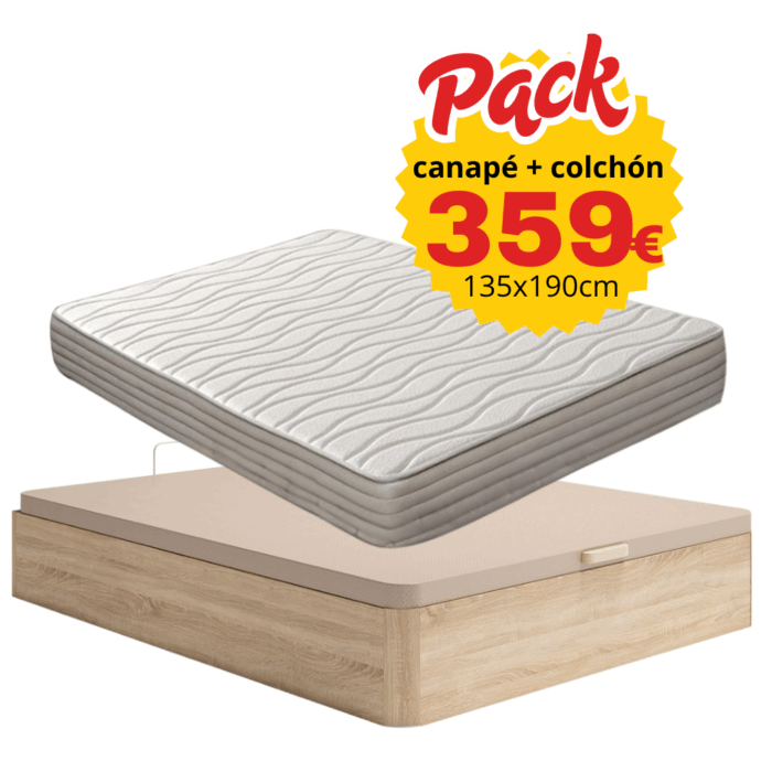 Pack canapé + colchón